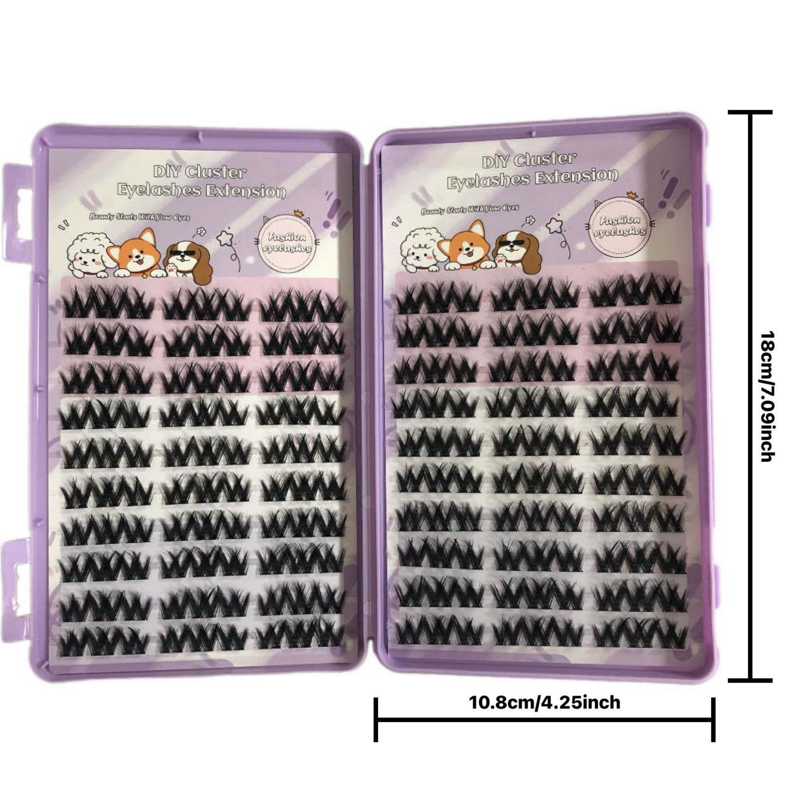 Pestañas personalizadas al por mayor Europa y América sin pegamento serie completa Qingdao sin pegamento libro de pestañas de gran capacidad pestañas postizas transfronterizas