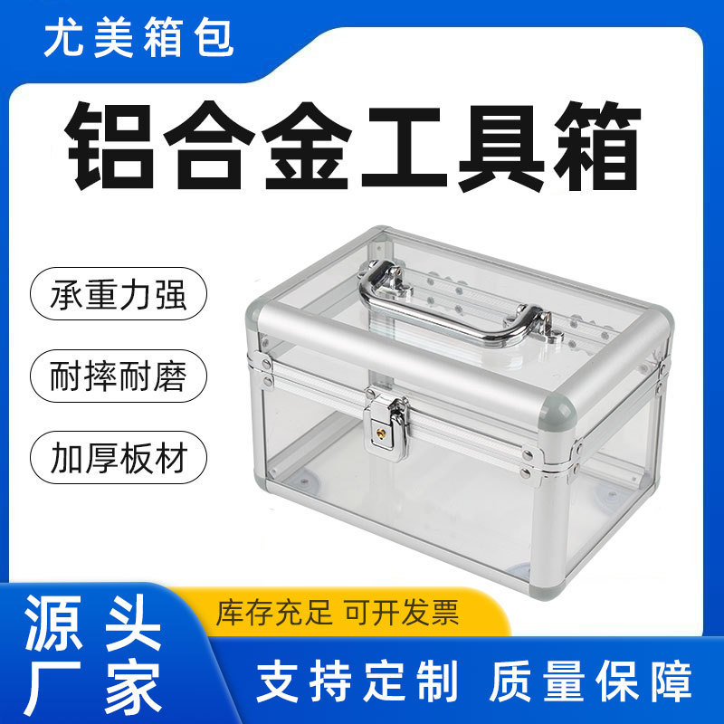Cosmetic Case Handcase Bag Cosmetic Transparent Storage Box Tattoo Nail Art Colorant Nail Polish Storage Box with Lock