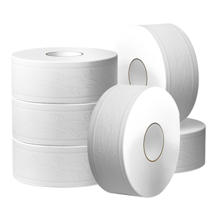 Large tray toilet paper hotel special large tray paper thickened commercial soft toilet paper affordable 12 rolls wholesale