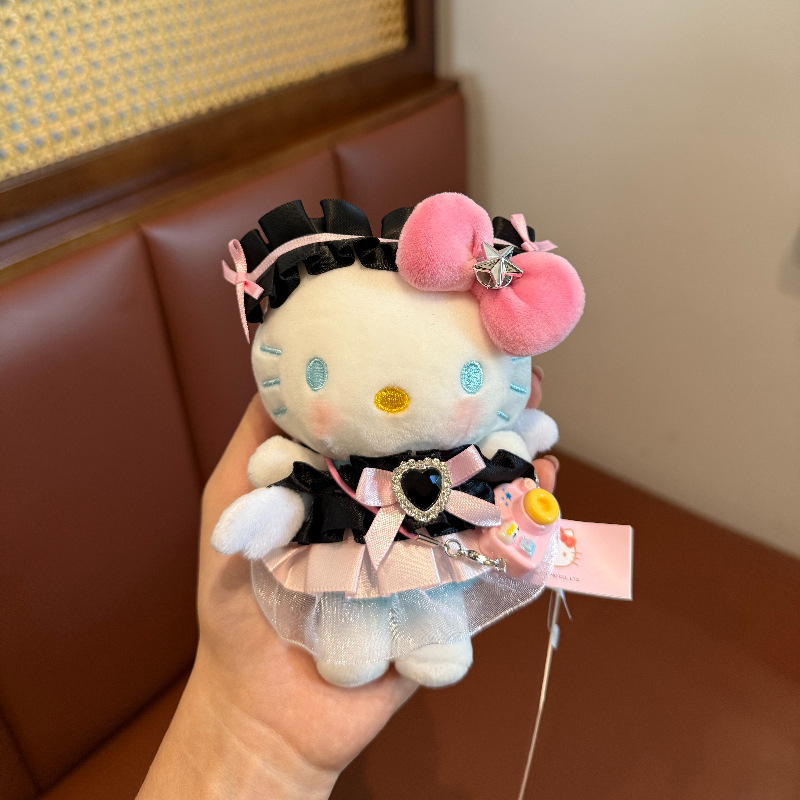 正版kt挂件HelloKitty三丽鸥毛绒公仔玩偶钥匙扣可爱包挂饰礼物|undefined