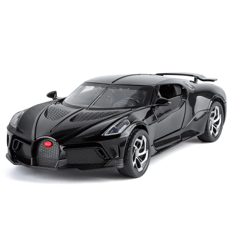 1:24 Bugatti Night Sound Alloy Car Model Ornament with Pull-Back Light-Up Children's Toy Car Simulation Car Model 1:24 Bugatti Night Sound Alloy Car Model Ornament with Pull-Back Light-Up Children's Toy Car Simulation Car Model