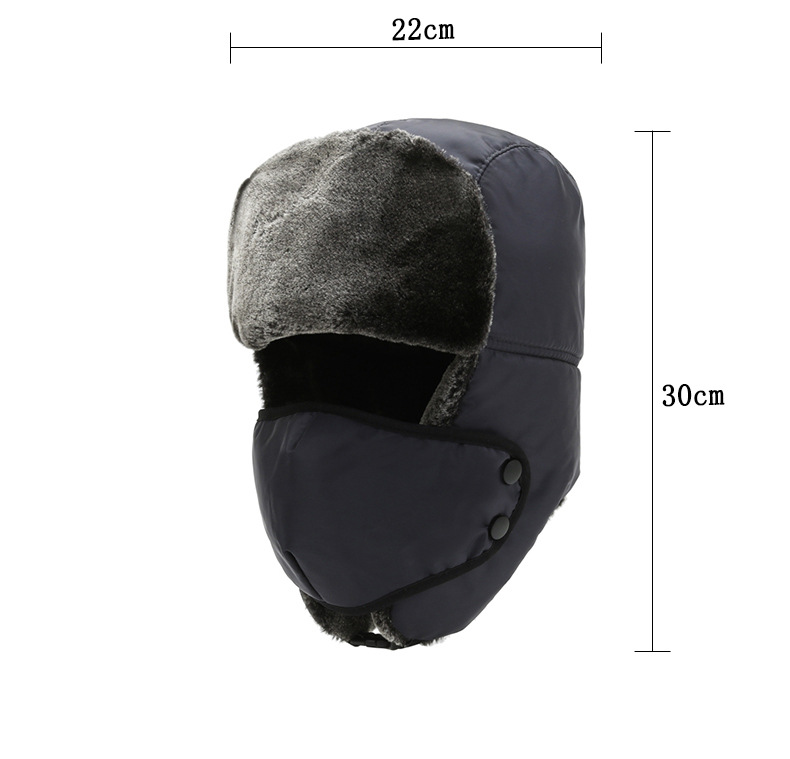 Cappelli da cacciatore Cappello semplice Lei Feng Cappello da uomo Cappello invernale Inverno invernale Bicicletta elettrica Cappello spesso antivento caldo in cotone Donna_voghion.com