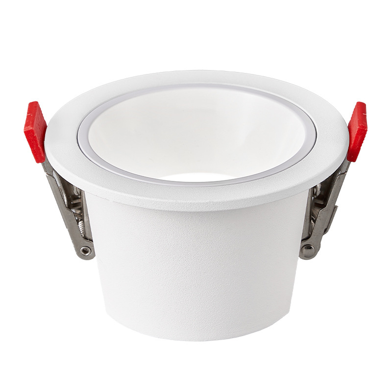 Downlight de alto rendimiento de color a prueba de aluminio sala de estar dormitorio incrustado luz de techo tricolor luz de borde estrecho downlight 429L