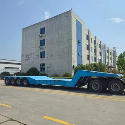 Folding goose-neck lowbed semi-trailer, Ağır yük qoşquları