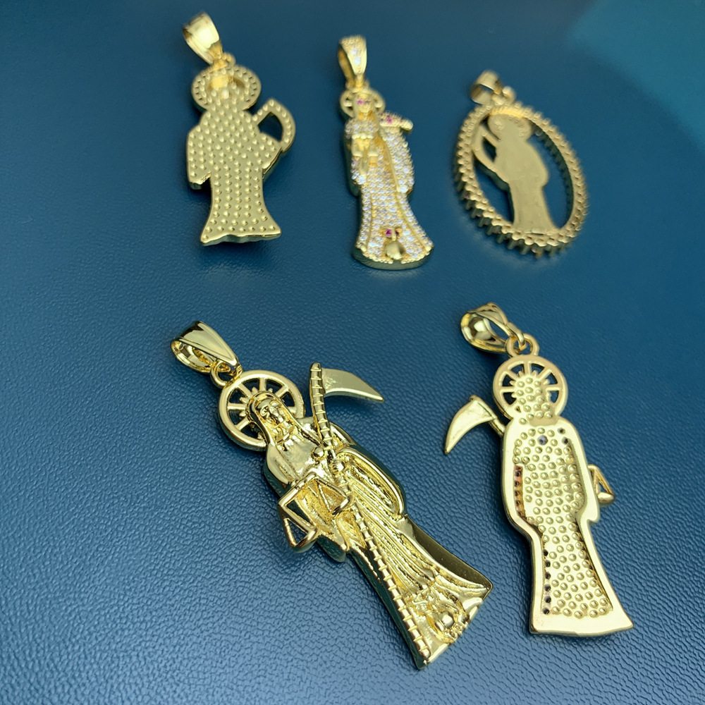 1 Piece Copper Zircon Human Pendant display picture 3