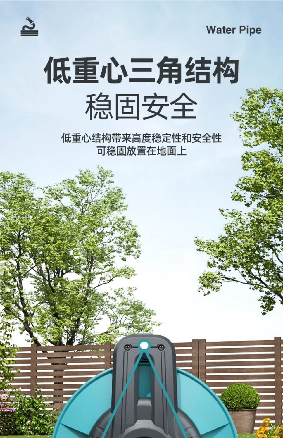Suitable for car washing household watering water pipe storage high pressure nozzle suit garden watering tools easy to handle housework