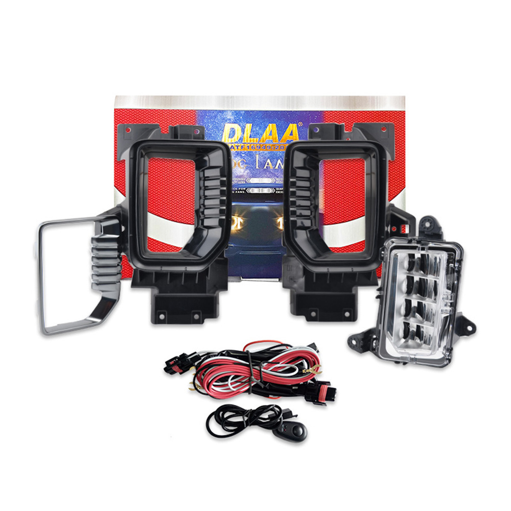 Aplicable a GMC SIERRA 2500HD / 3500HD20 - 22 conjunto de lámpara de niebla LED frontal lámpara de barra de luz diurna