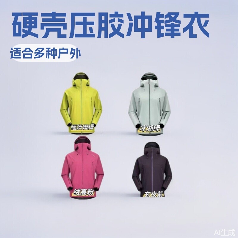 High Version Outdoor Sunstone Mont X-Pro Waterproof Breathable Hard Shell Laminated Jacket with Logo Printed