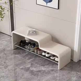 Simple Italian-Style Children's Shoe-Changing Bench, Parent-Child Model, Entryway High and Low Bench, Can Be Used as a Seating Bench for Home Entrance
