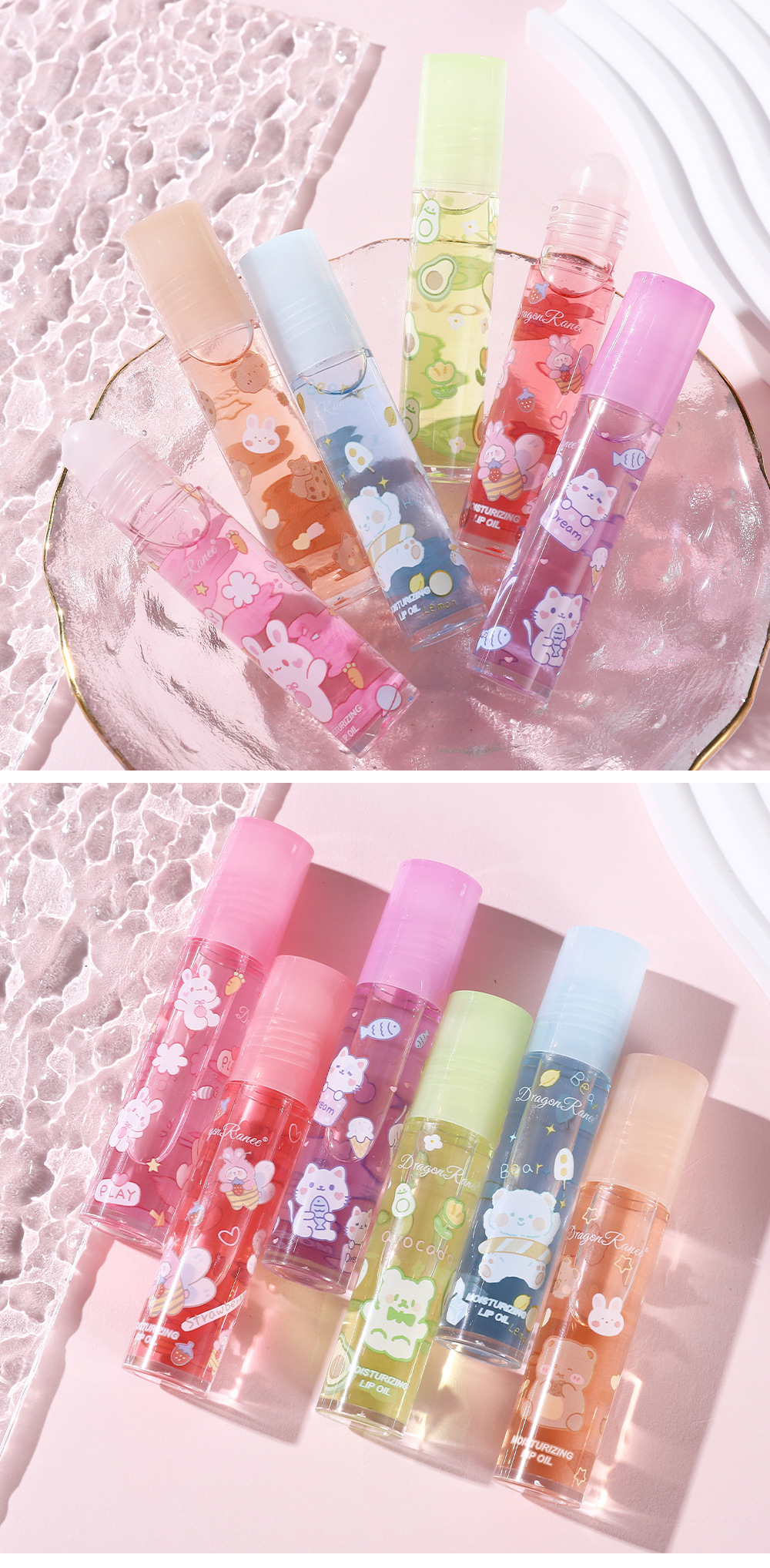 Casual Cartoon Solid Color Plastic Lip Gloss display picture 2