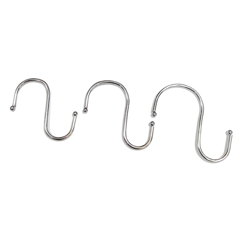Kitchen Clothes S Hook Metal Iron Large, Medium and Small S Hook S Hook S-Shaped Hook Black White S Hook