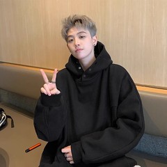 コードレス帽子付きの重いポンドのパーカーのアメリカ式のoversize高街の男子コートの春秋モデルの百合野球服のファッションカード