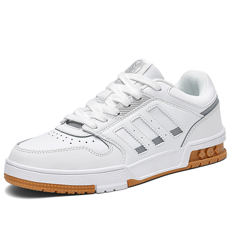 Aj Putian zapatos de hombre modelos de otoño e invierno nuevos zapatos Pu de la fuerza aérea sitio web oficial zapatos deportivos de moda zapatos blancos casuales zapatillas de deporte para hombre