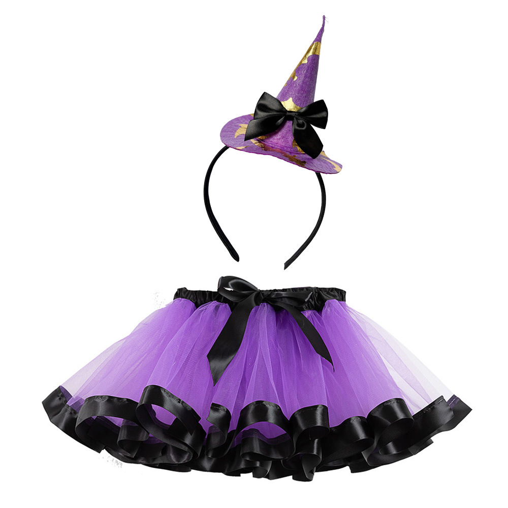 Cartoon Pattern Girl'S Gender Halloween Princess Cartoon Polyester Girls Skirts