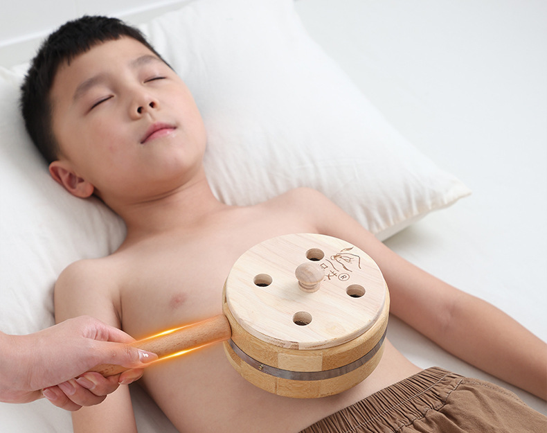 Bamboo Moxibustion Box Portable Ginger-Partition Moxa Burner with 500g Stone-Ground Moxa Wool for Home Warming Therapy key features