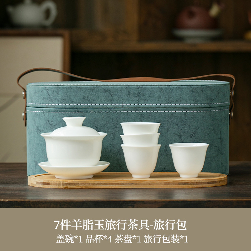 Tea set for traveling, 7 pieces