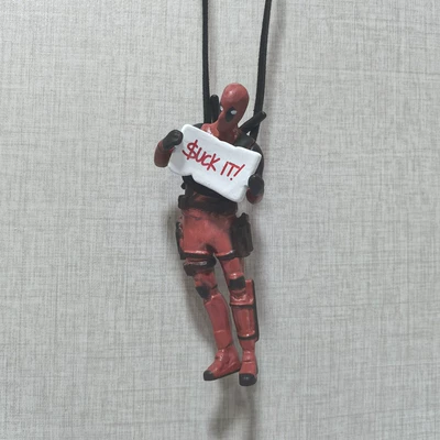 Foreign Trade Cross-Border: Car hanging - deadpool-car-hanging-with-sign