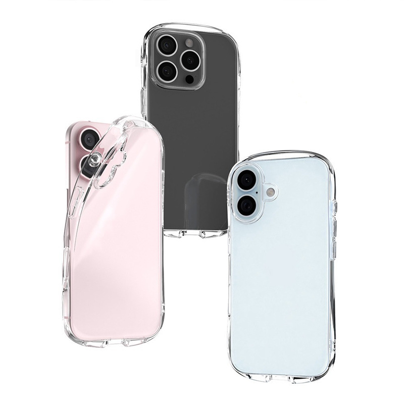 Xiaomanyao Apple 16 telefon kılıfı şeffaf iPhone15Pro silikon darbeye dayanıklı Promax Plus için uygun tam koruma