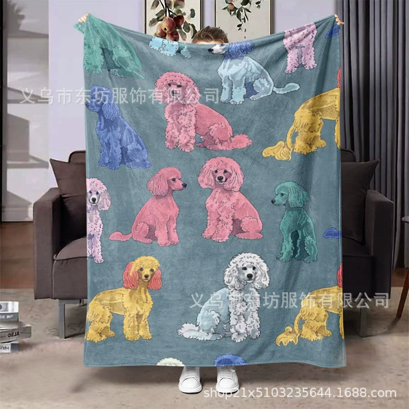 Милый простой креативный щенок теплый и удобный фланелевый одеяло ленивый должен быть дома