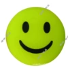A fluorescent smiley face