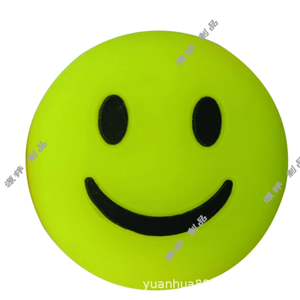 A fluorescent smiley face