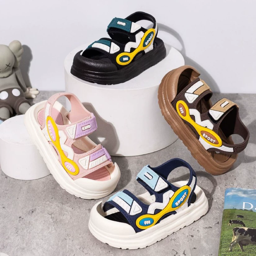 2025 детские сандалии летний новый стиль сладкая принцесса детская школьница сандалии мягкие подошвы для девочек сандалии оптом