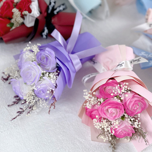 Mother's Day dried flower bouquet mini flower bouquet everlasting flower manufacturer wholesale welfare promotional gift DIY direct sales