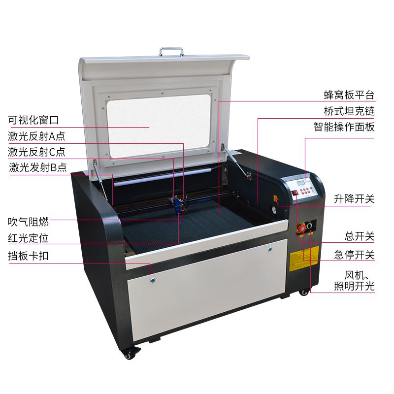 4060小型激光雕刻机亚克力广告木制品水晶工艺品刻字画diy明之润