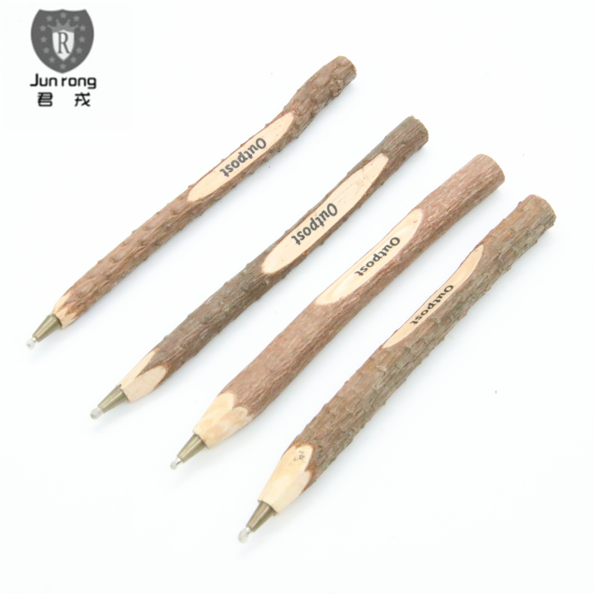 Bolígrafo de madera que imprime el bolígrafo del registro del logotipo transfronterizo exclusivo para en existencia