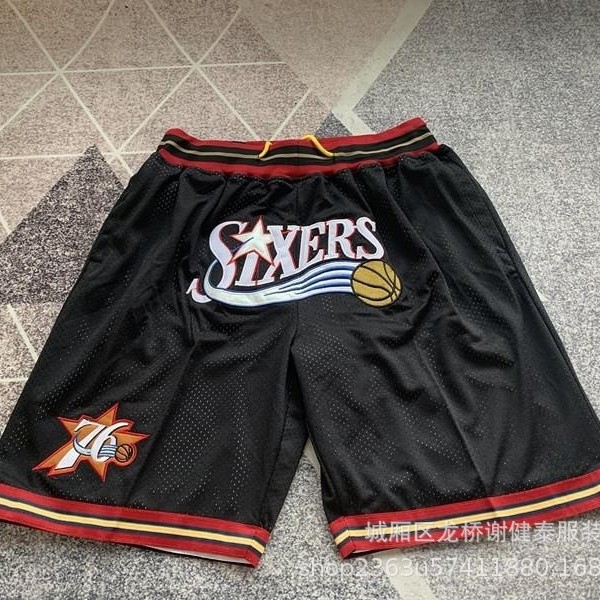 Mayorista 76 Lakers Heat King Jazz Timberwolf Pistón Clipper Cavaliers Sun Pocket Pantalones