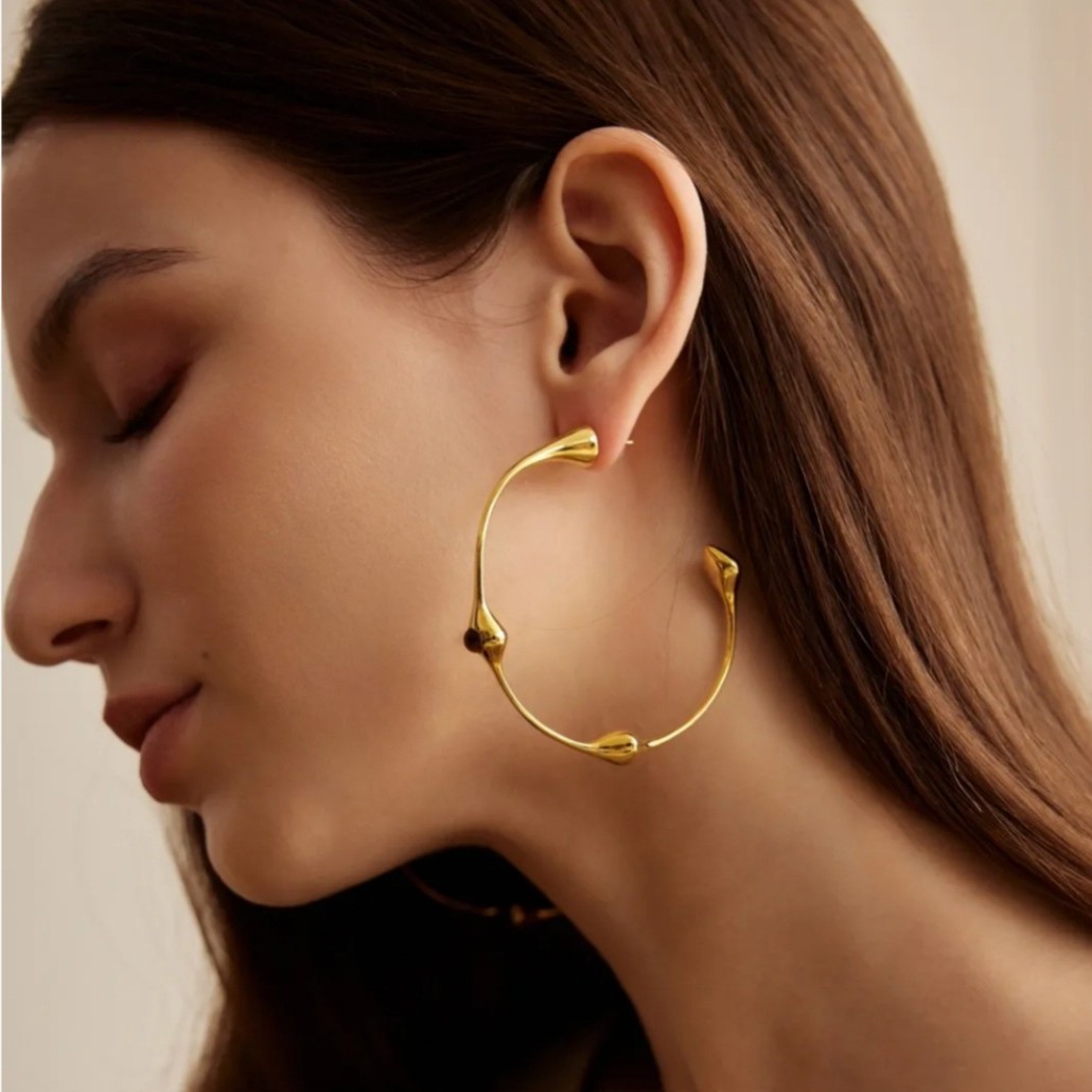 明星同款C型环绕耳钉女夸张欧美风小众设计耳圈高级轻奢时尚耳环