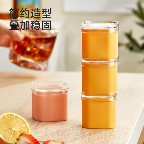 Square ice cube tray silicone ice cube mold kitchen tool ice storage tray ice making container whiskey ice cube tray