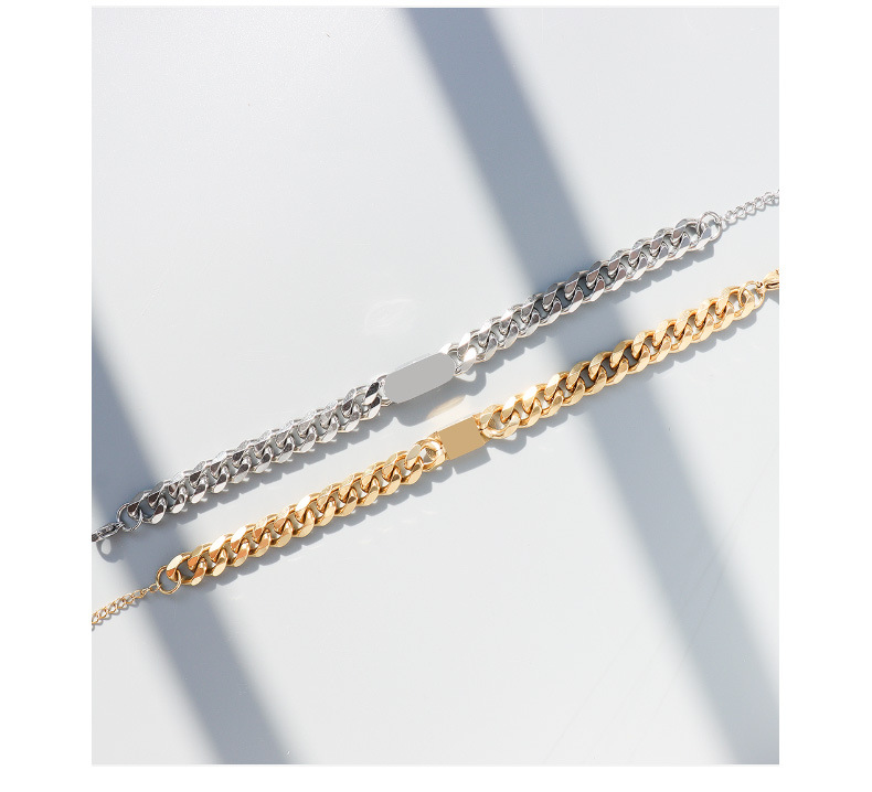 collier chane dore exagre bracelet europen et amricain bijoux en acier titanepicture5