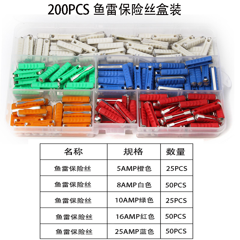 200PCS 박스형 어뢰 퓨즈