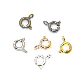 多色合金弹簧扣O型扣  圆形手链项链收尾连接圆扣手工diy饰品配件