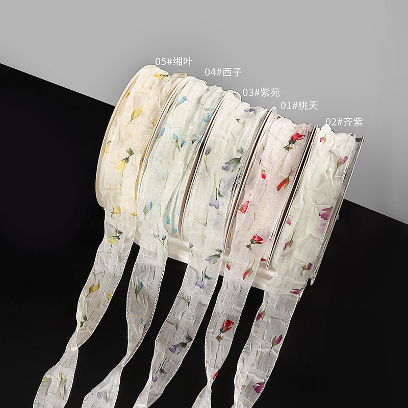 Qixi día de San Valentín fresco como su material de embalaje de flores cintas de seda hecha a mano DIY florista materiales de flores