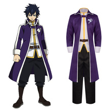 妖精的尾巴cos服妖尾公会制服冰之魔导士格雷cosplay角色扮演服装