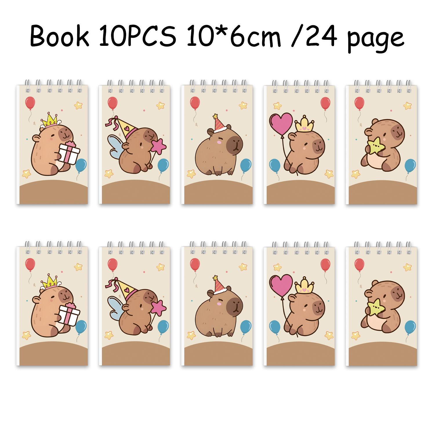 Semanas Sanrio cuaderno de mano de dibujos animados de alto valor de cara cuaderno de bobina cuaderno decoración de fiesta acompañante cuaderno de notas
