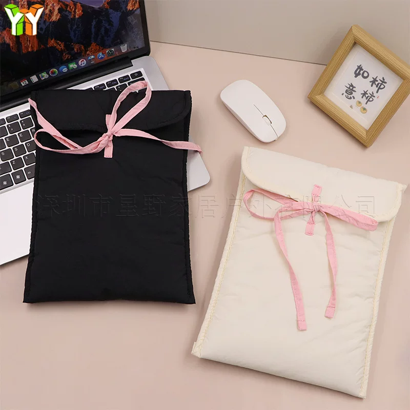 Tablet laptop with bow, quilted organizer bag, (Physicals)
