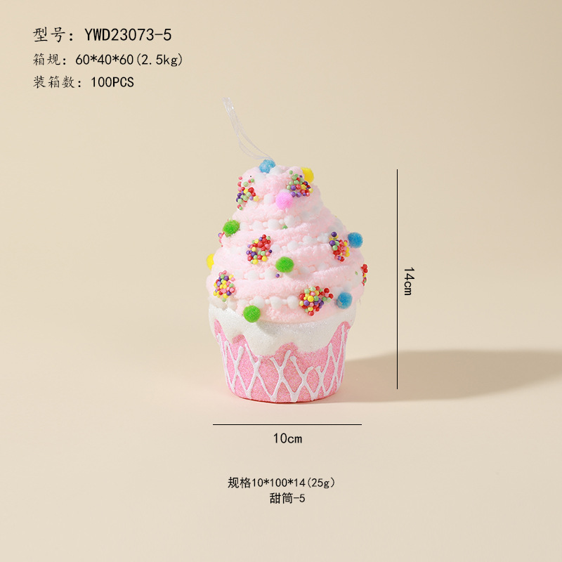 Ventas transfronterizas de muletas coloridas decoraciones de Navidad dulces adornos de árbol de Navidad colgante dopamina props de disparo