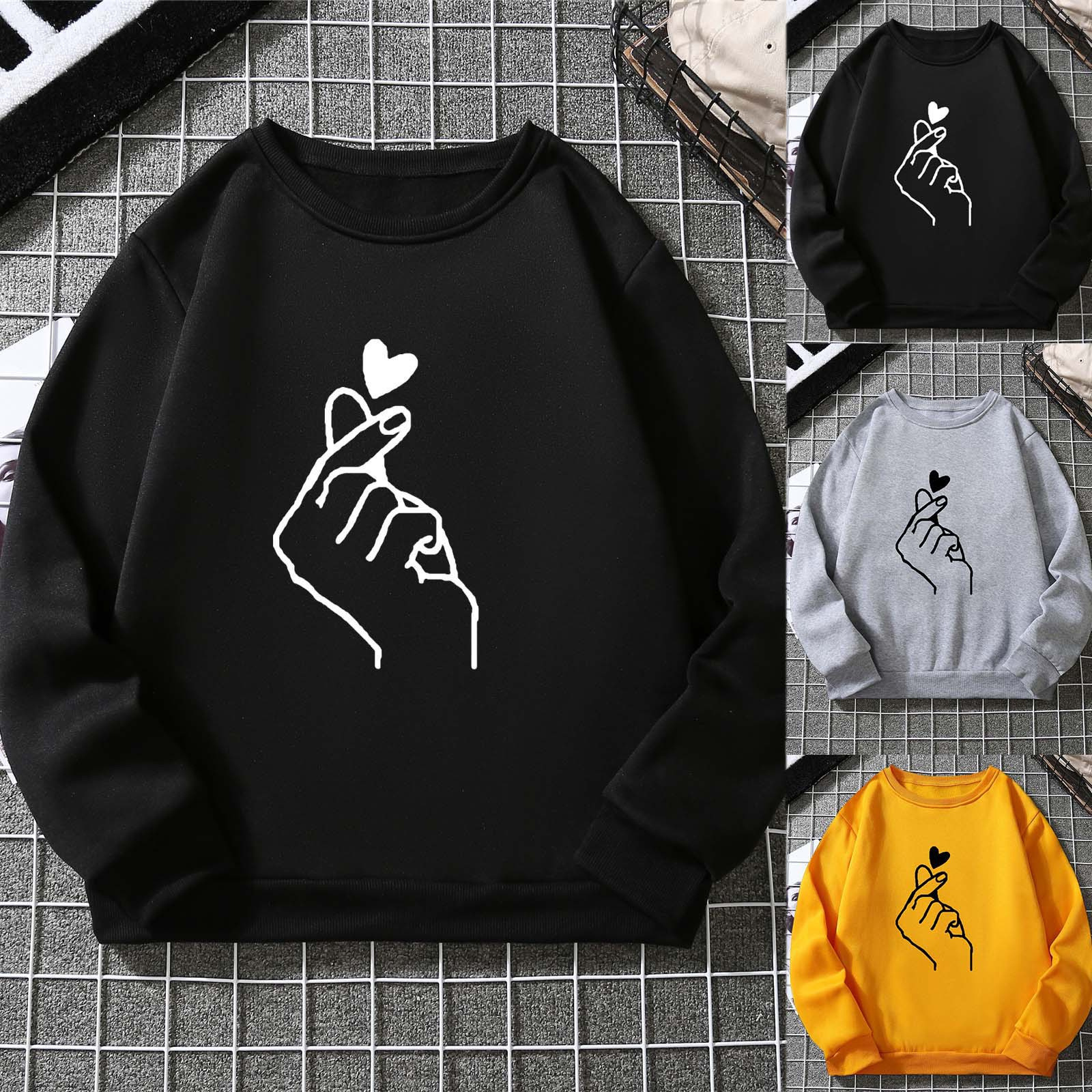 秋季潮流印花卫衣女2022新款连帽休闲外套女士ins大码帽衫