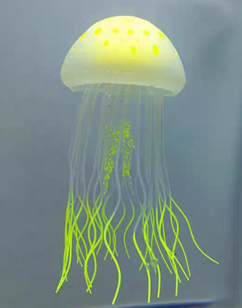 Medusa de luna de mar simulación de medusa de silicona protección ambiental seguridad acuario de peces decoración paisajística fábrica de Dongguan venta al por mayor directa