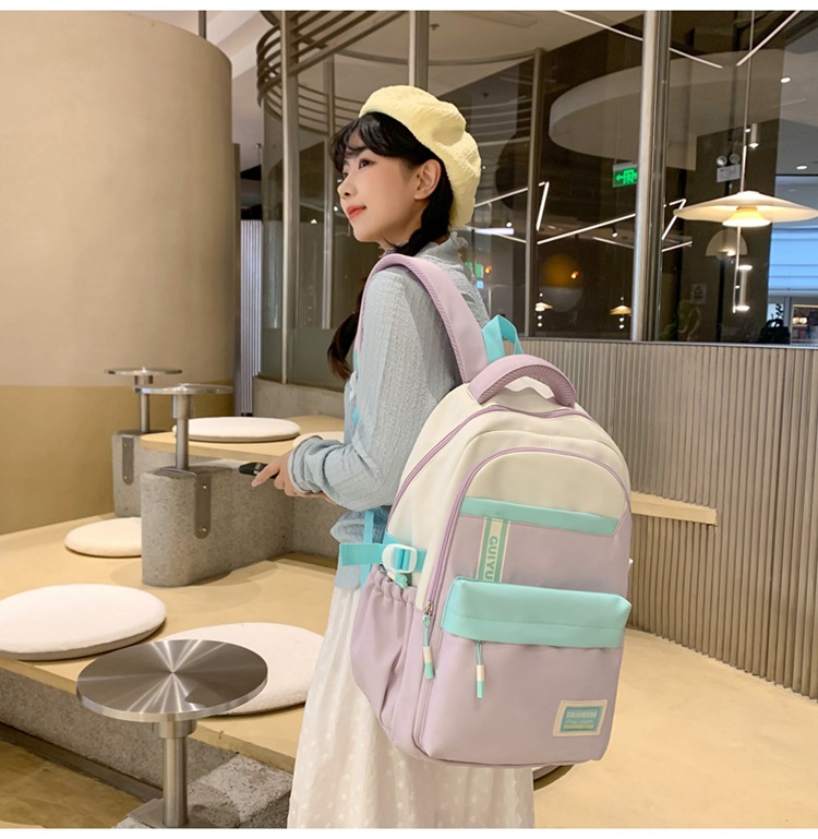 GUIYU Large Capacity Unisex Backpack For Travel & School - Lightweight Durable Nylon With Cushioned Straps, Multi-Compartment Design_voghion.com