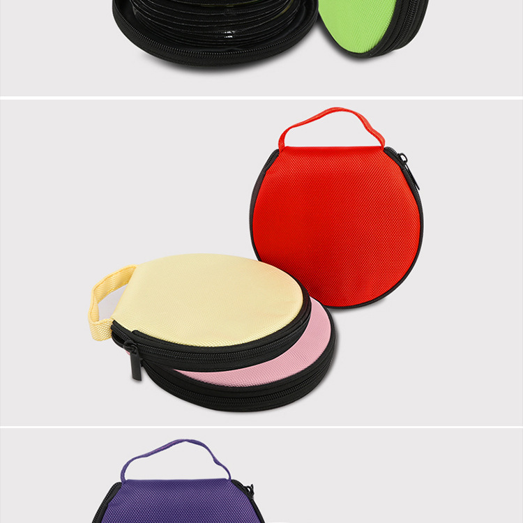 Car Cd Storage Case, Large Capacity Oxford Cloth Car Cd Bag, Household Car Use Round Disc Case