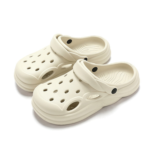 Croc shoes women's summer sandals that feel like stepping on shit, wholesale thick-soled non-slip wear-resistant beach shoes toe-toe outer wear sandals for men
