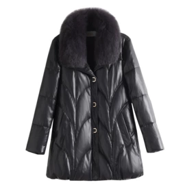 女式皮衣;羽绒服;休闲裤