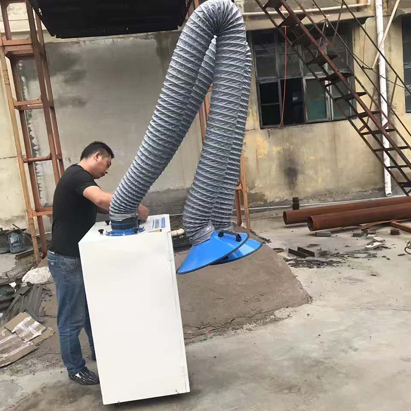 车间焊接烟雾净化器 电焊旱烟除尘器 移动式单臂烟尘净化器