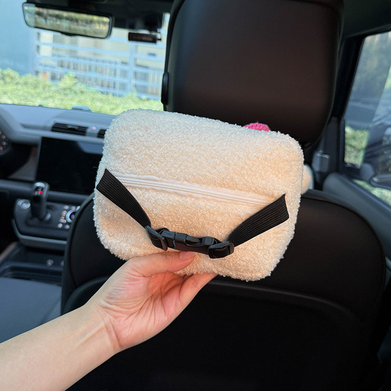 2025 New Model Car Tissue Box, Car Armrest Box Tissue Bag, Cute Piggy Design for Girls