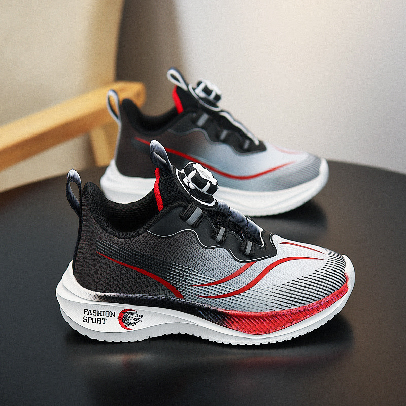 Zapatos para correr de la escuela primaria de una sola red de verano, zapatos deportivos nuevos para niñas y niños, zapatos deportivos antideslizantes resistentes al desgaste para niños de mediana edad