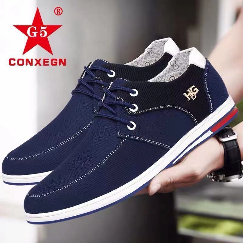 Men's shoes spring 2024 old Beijing cloth shoes men's deodorant lazy shoes canvas shoes all-match casual shoes slip-on shoes